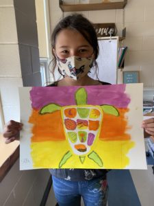 Elder and artist residency mural